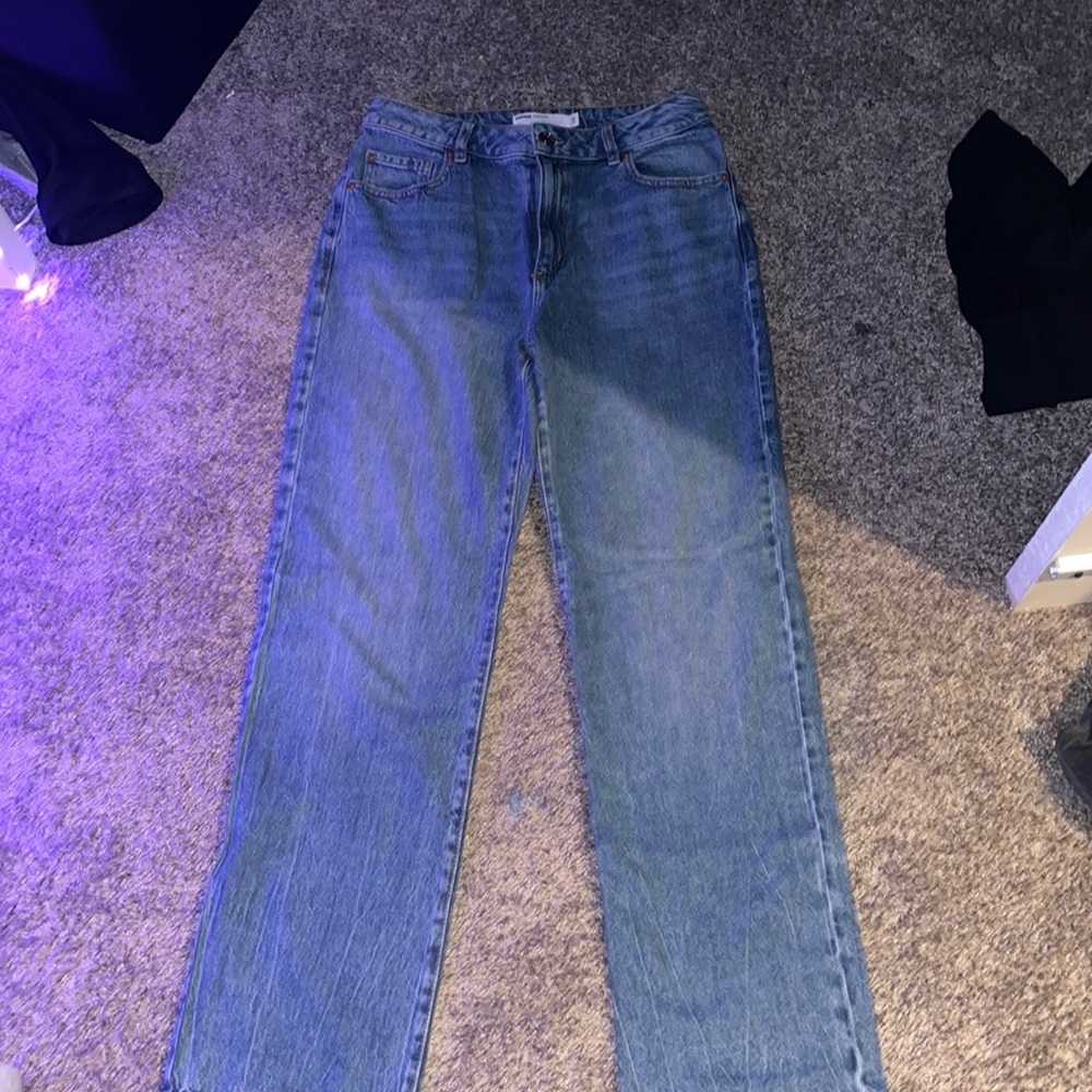 garage straight leg jeans